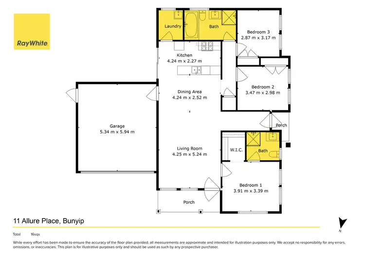 Floorplan of Homely house listing, 11 Allure Place, Bunyip VIC 3815