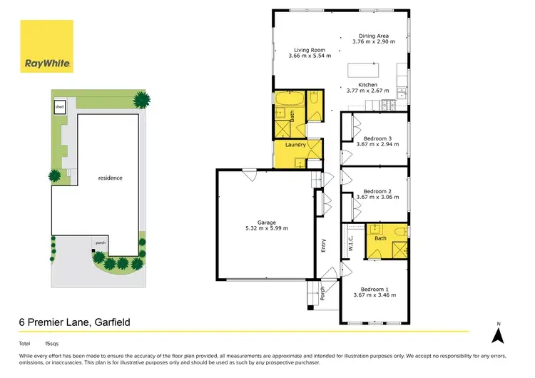 Floorplan of Homely house listing, 6 Premier Lane, Garfield VIC 3814