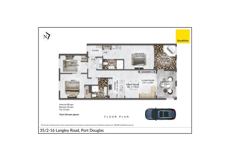 Floorplan of Homely apartment listing, 35/2-16 Langley Road, Port Douglas QLD 4877