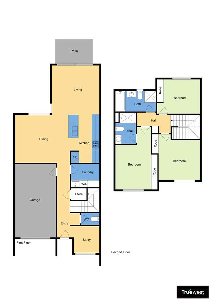 Floorplan of Homely townhouse listing, 48 Bonniebrook Road, Aintree VIC 3336