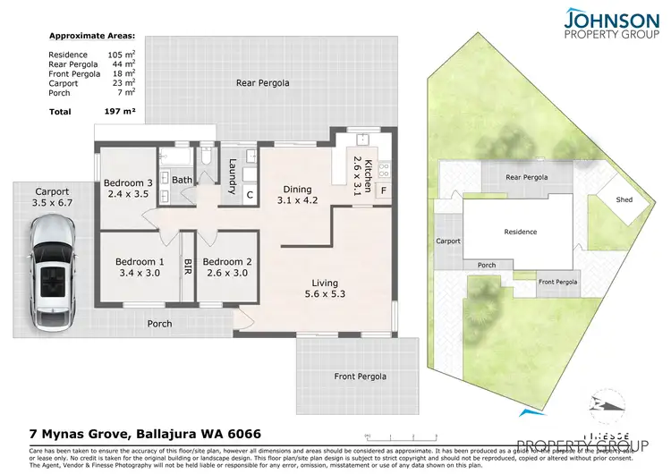 Floorplan of Homely house listing, 7 Mynas Grove, Ballajura WA 6066