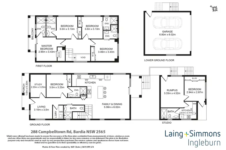 Floorplan of Homely house listing, 288 & 288a Campbelltown Road, Bardia NSW 2565