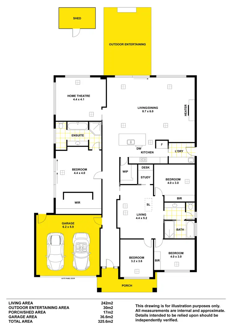 Floorplan of Homely house listing, 5 Simcoe Avenue, Seaford Meadows SA 5169