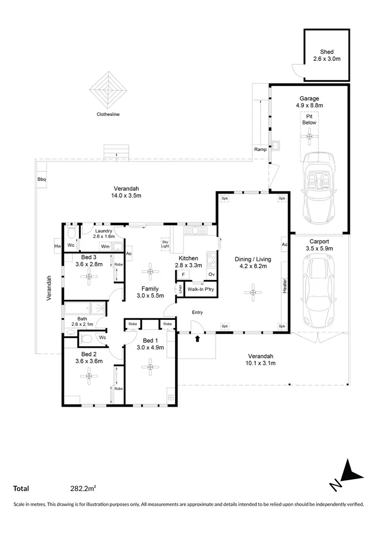 Floorplan of Homely house listing, 19 Alicante Avenue, Wynn Vale SA 5127