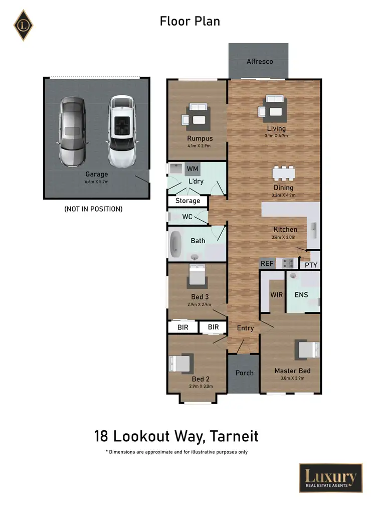 Floorplan of Homely house listing, 18 Lookout Way, Tarneit VIC 3029