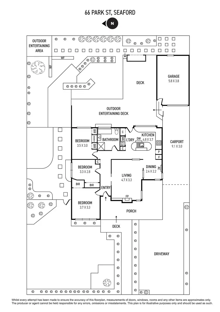 Floorplan of Homely house listing, 66 Park Street, Seaford VIC 3198