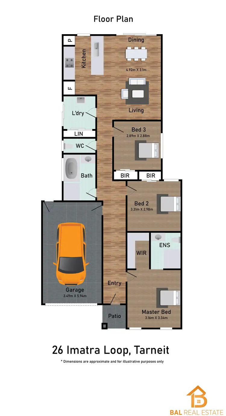 Floorplan of Homely house listing, 26 Imatra Loop, Tarneit VIC 3029