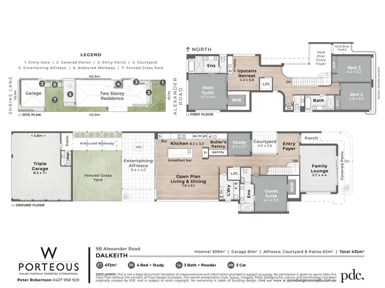 Floorplan of Homely house listing, 9 Alexander Road, Dalkeith WA 6009