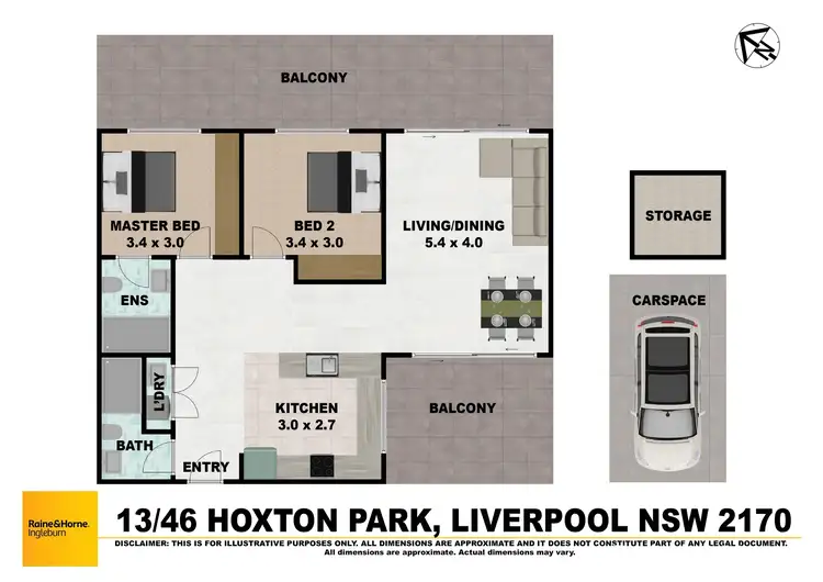 Floorplan of Homely apartment listing, 13/46-50 Hoxton Park Road, Liverpool NSW 2170