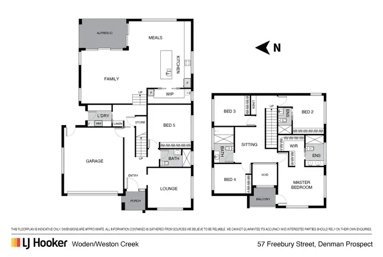 Floorplan of Homely house listing, 57 Freebury Street, Denman Prospect ACT 2611