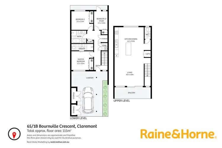 Floorplan of Homely villa listing, 65/1B Bournville Crescent, Claremont TAS 7011