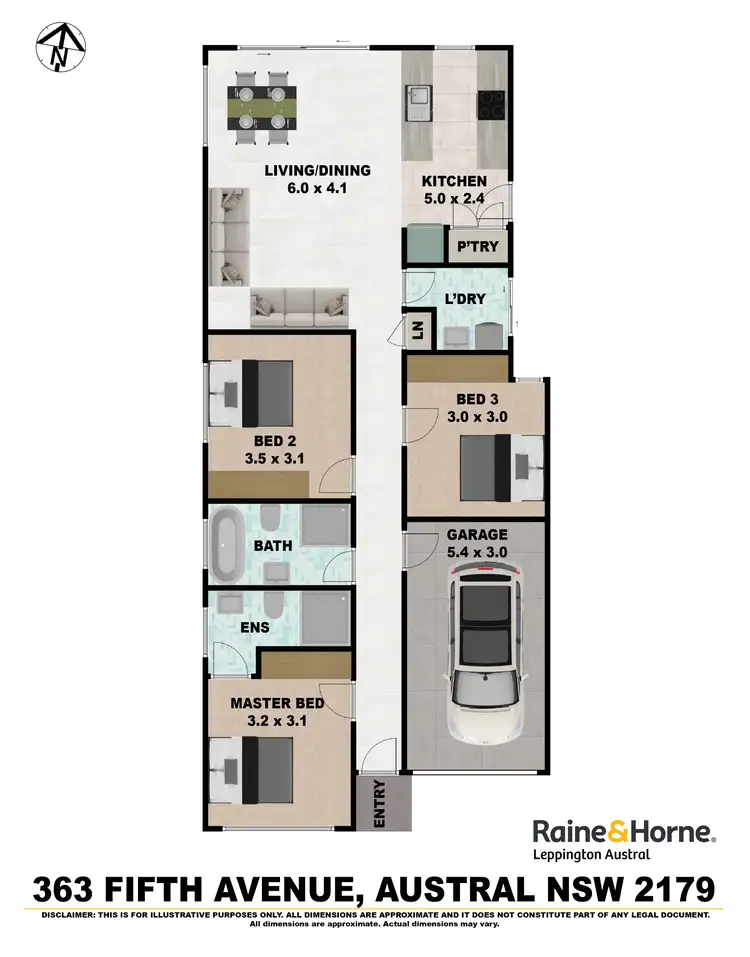 Floorplan of Homely house listing, 363 Fifth Avenue, Austral NSW 2179
