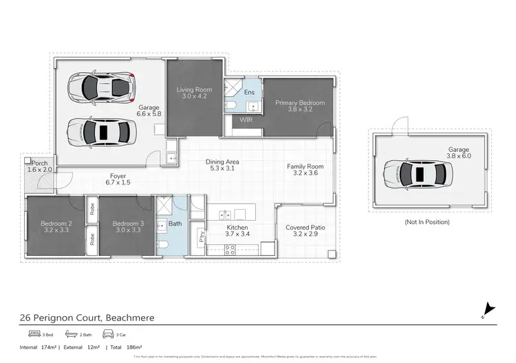 Floorplan of Homely house listing, 26 Perignon Circuit, Beachmere QLD 4510