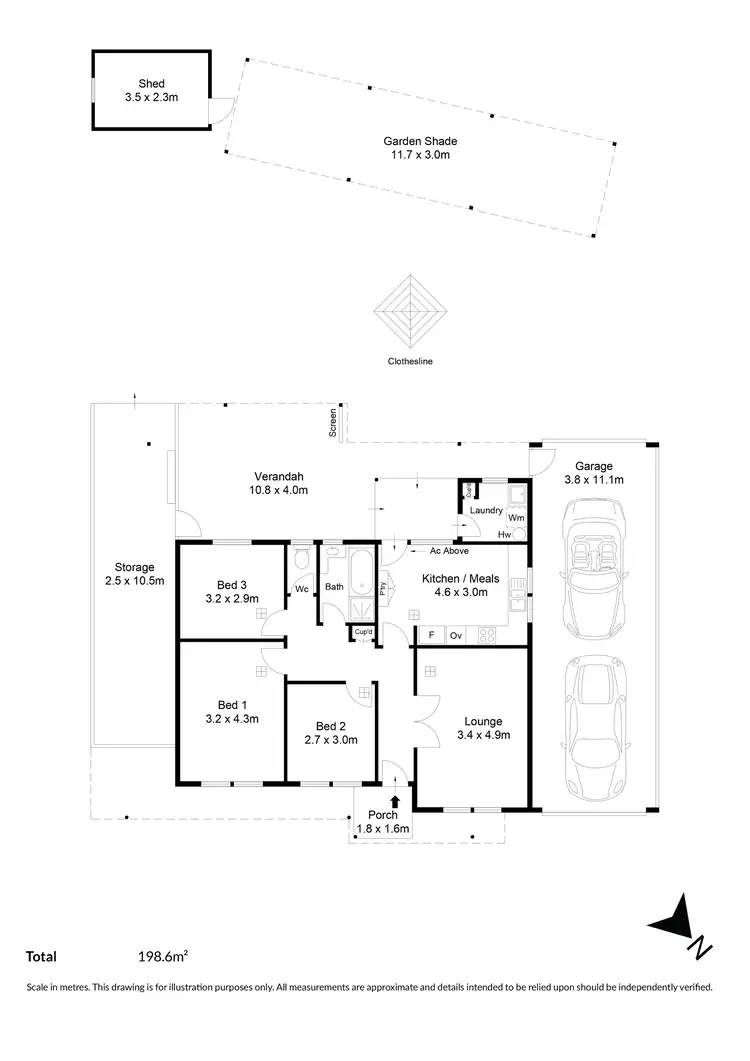 Floorplan of Homely house listing, 4 Kerley Crescent, Athelstone SA 5076