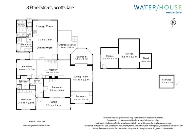 Floorplan of Homely house listing, 8 Ethel Street, Scottsdale TAS 7260