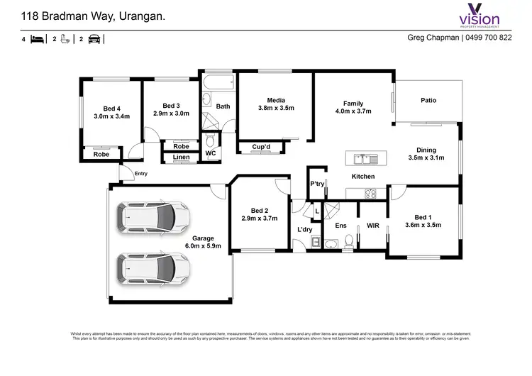 Floorplan of Homely house listing, 118 Bradman Way, Urangan QLD 4655