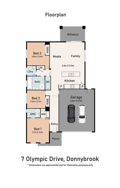 Floorplan of Homely house listing, 17 Olympic Drive, Donnybrook VIC 3064