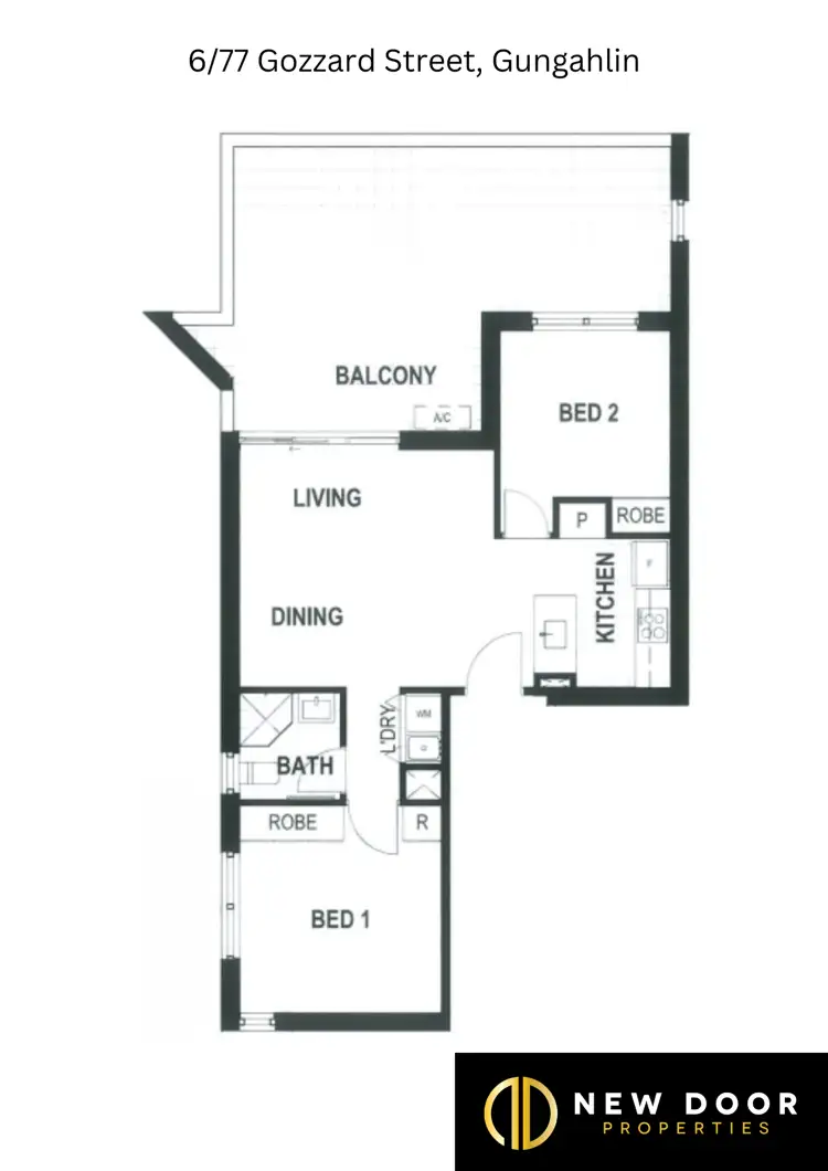 Floorplan of Homely apartment listing, 6/77 Gozzard Street, Gungahlin ACT 2912