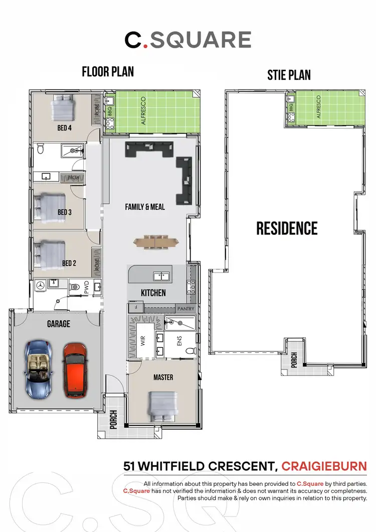 Floorplan of Homely house listing, 51 Whitfield Crescent, Craigieburn VIC 3064