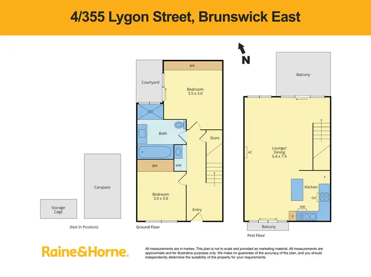 Floorplan of Homely unit listing, 4/355 Lygon Street, Brunswick East VIC 3057