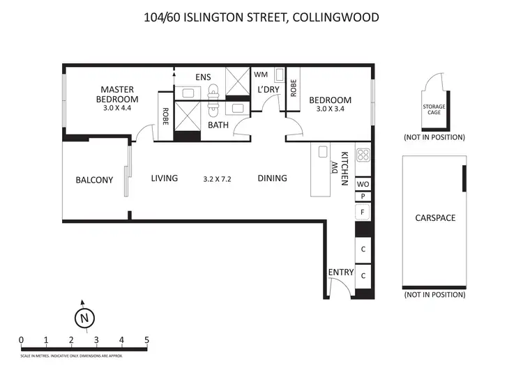Floorplan of Homely apartment listing, 104/60 Islington Street, Collingwood VIC 3066