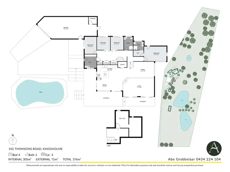 Floorplan of Homely rural property listing, 102 Thomsons Road, Kingsholme QLD 4208