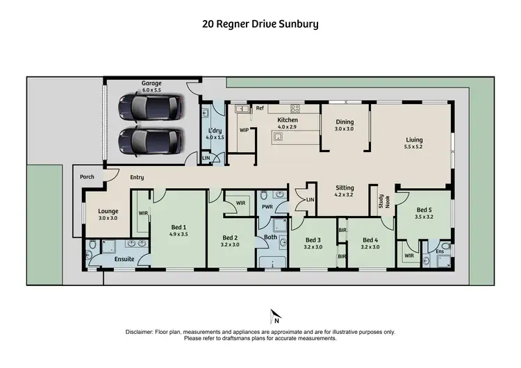 Floorplan of Homely house listing, 20 Regner Drive, Sunbury VIC 3429