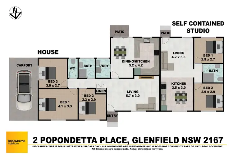 Floorplan of Homely house listing, 2 Popondetta Place, Glenfield NSW 2167