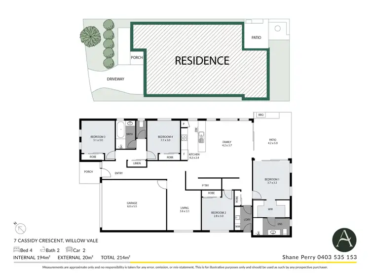 Floorplan of Homely house listing, 7 Cassidy Crescent, Willow Vale QLD 4209