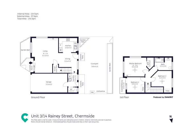Floorplan of Homely townhouse listing, 3/14 Rainey Street, Chermside QLD 4032