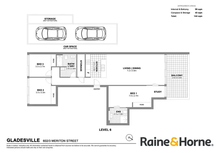 Floorplan of Homely apartment listing, 602/3 Meriton Street, Gladesville NSW 2111