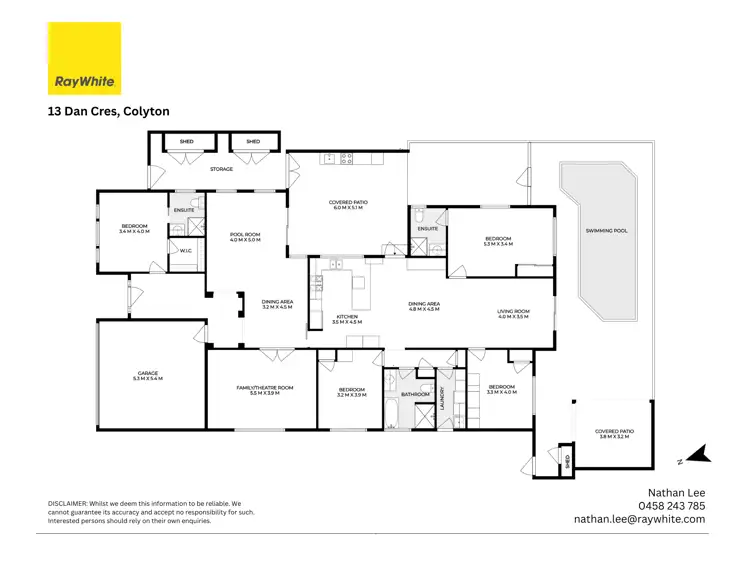 Floorplan of Homely house listing, 13 Dan Crescent, Colyton NSW 2760