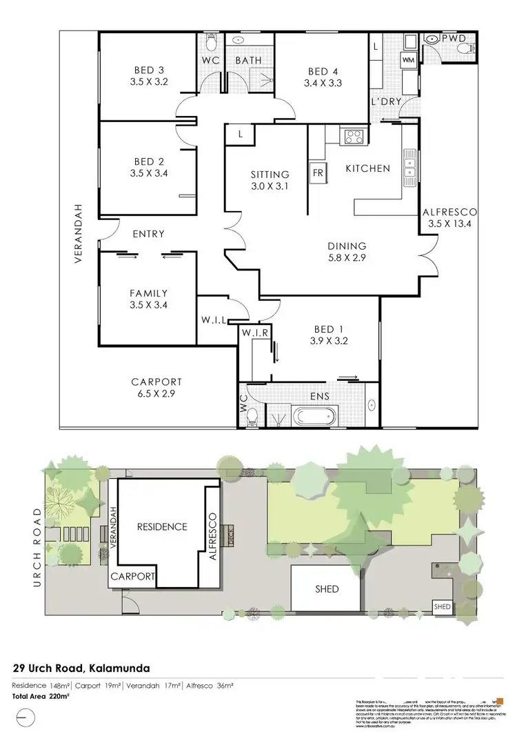 Floorplan of Homely house listing, 29 Urch Road, Kalamunda WA 6076