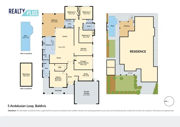 Floorplan of Homely house listing, 5 Andalusian Loop, Baldivis WA 6171