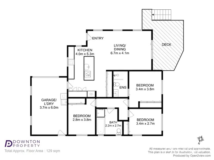 Floorplan of Homely house listing, 2/99 Oakdowns Parade, Oakdowns TAS 7019