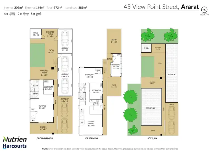 Floorplan of Homely house listing, 45 View Point, Ararat VIC 3377