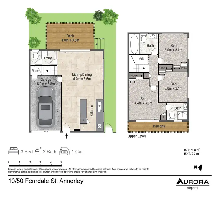 Floorplan of Homely townhouse listing, 10/50 Ferndale Street, Annerley QLD 4103
