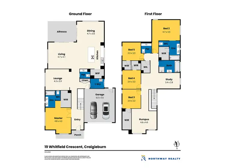 Floorplan of Homely house listing, 19 Whitfield crescent, Craigieburn VIC 3064