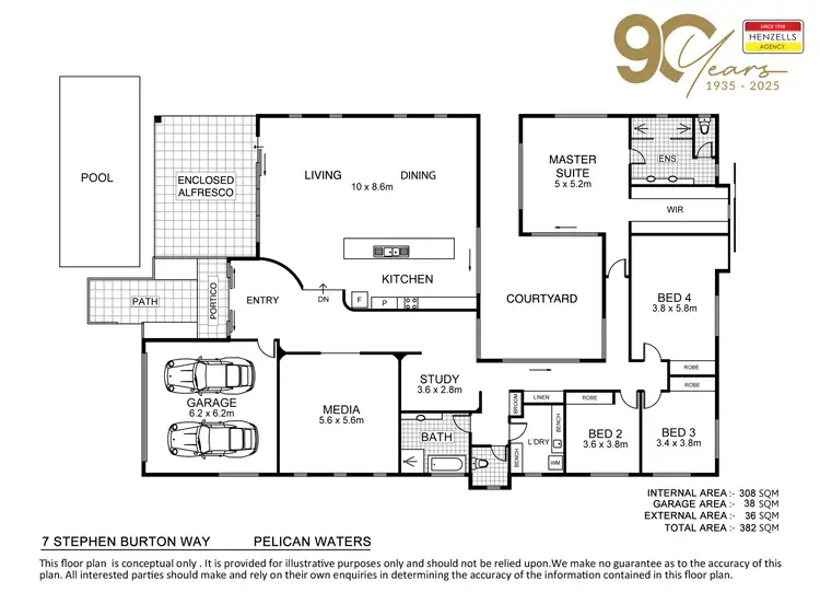 Floorplan of Homely house listing, 7 Stephen Burton Way, Pelican Waters QLD 4551