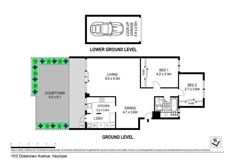 Floorplan of Homely apartment listing, 15/2 Oceanview Avenue, Vaucluse NSW 2030