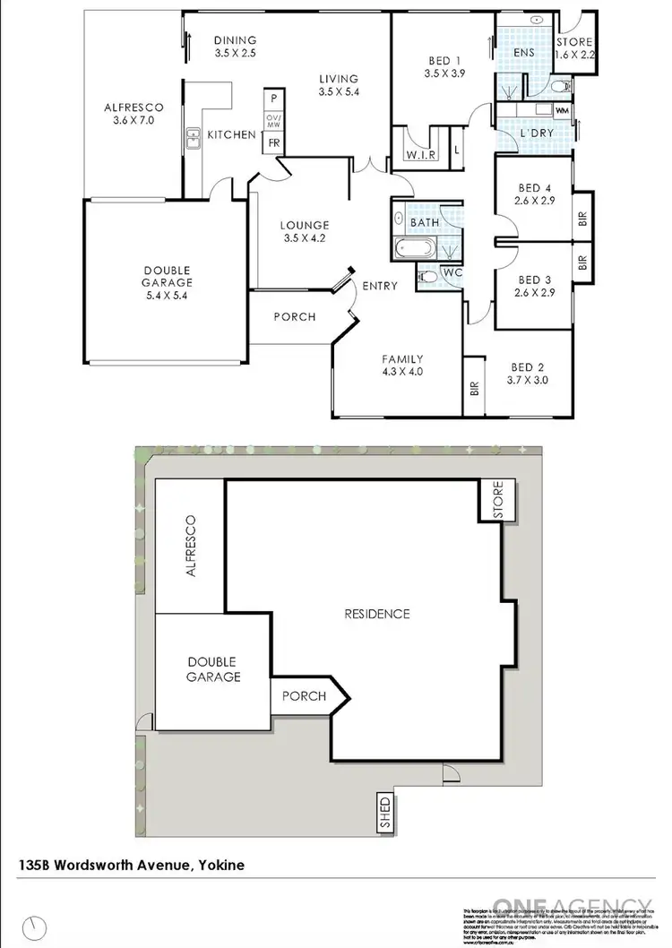 Floorplan of Homely house listing, 135B Wordsworth Avenue, Yokine WA 6060