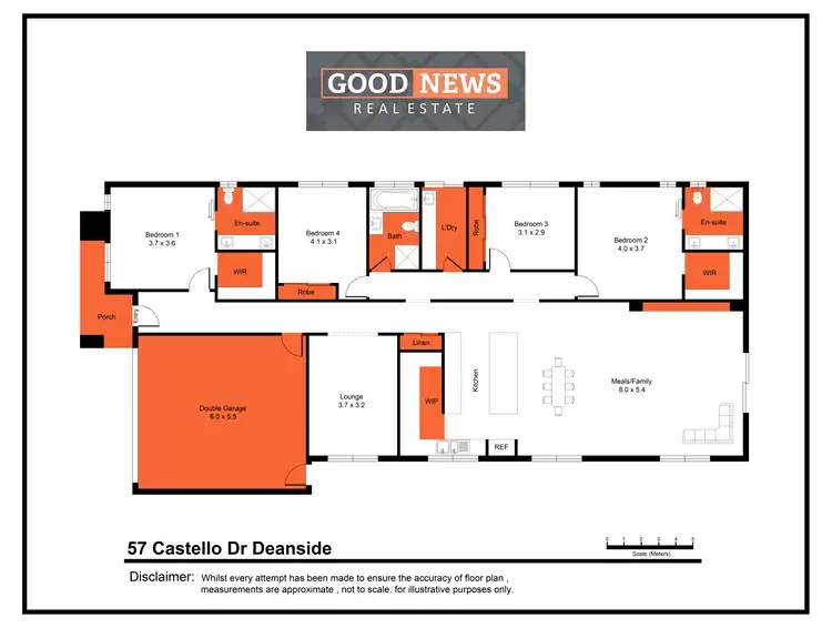 Floorplan of Homely house listing, 57 Castello Drive, Deanside VIC 3336