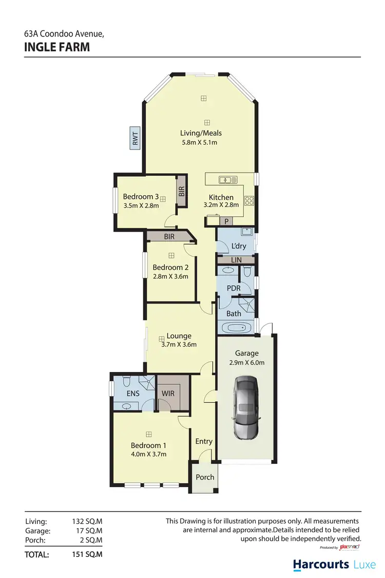 Floorplan of Homely house listing, 63A Coondoo Avenue, Ingle Farm SA 5098