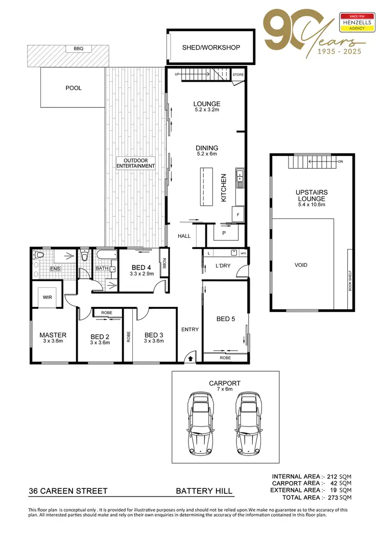 Floorplan of Homely house listing, 36 Careen Street, Battery Hill QLD 4551