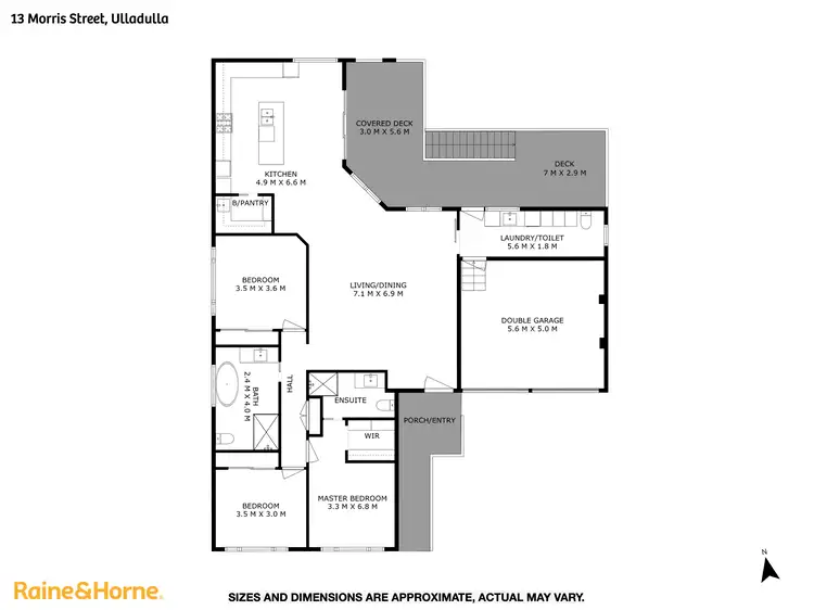 Floorplan of Homely house listing, 13 Morris Street, Ulladulla NSW 2539