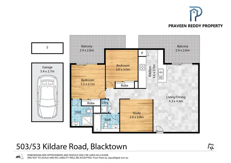 Floorplan of Homely apartment listing, 503/53 Kildare Road, Blacktown NSW 2148