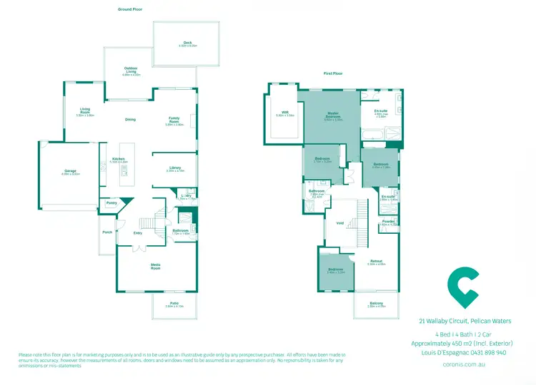 Floorplan of Homely house listing, 21 Wallaby Circuit, Pelican Waters QLD 4551
