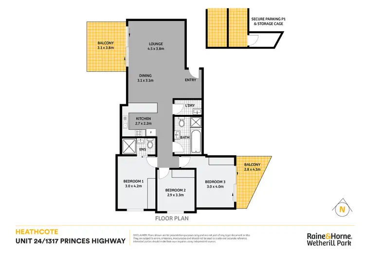 Floorplan of Homely unit listing, 24/1317-1321 Princes Highway, Heathcote NSW 2233