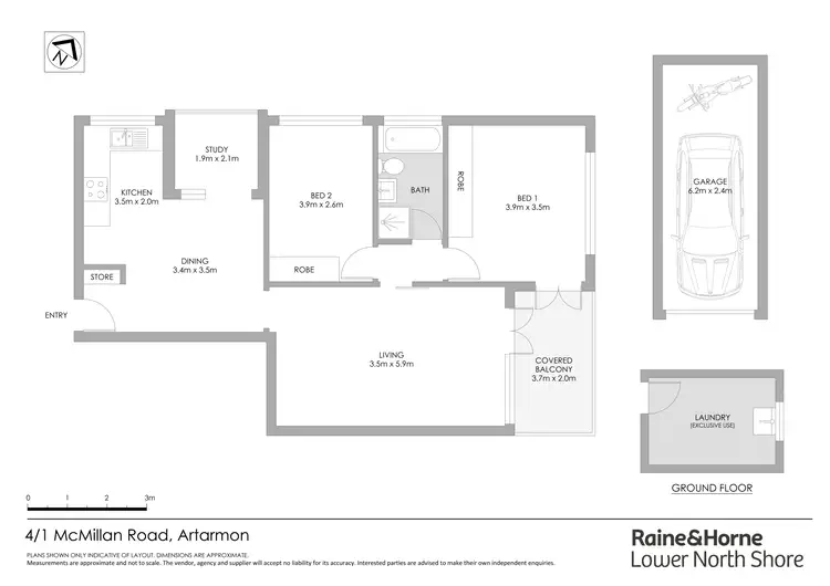 Floorplan of Homely apartment listing, 4/1 McMillan Road, Artarmon NSW 2064
