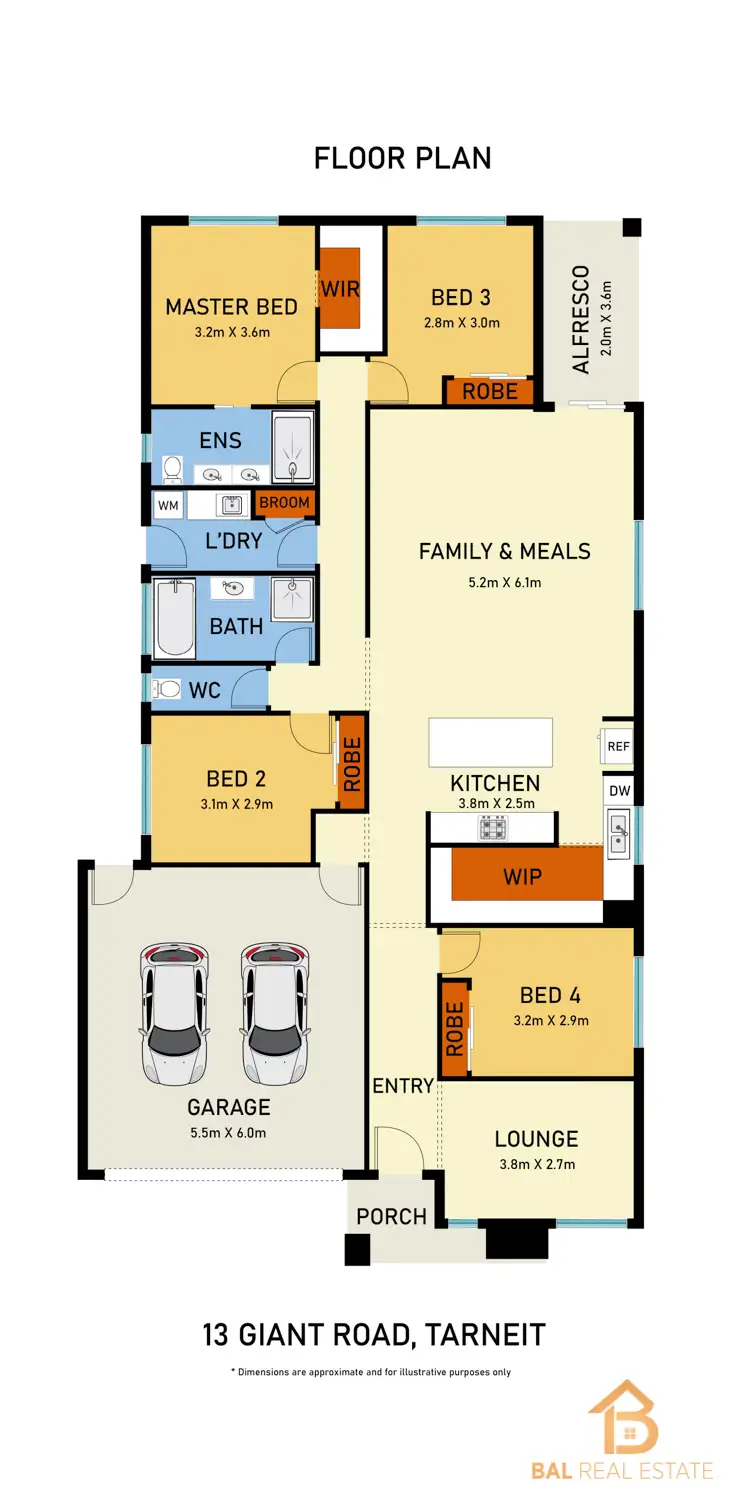 Floorplan of Homely house listing, 13 Giant Rd, Tarneit VIC 3029